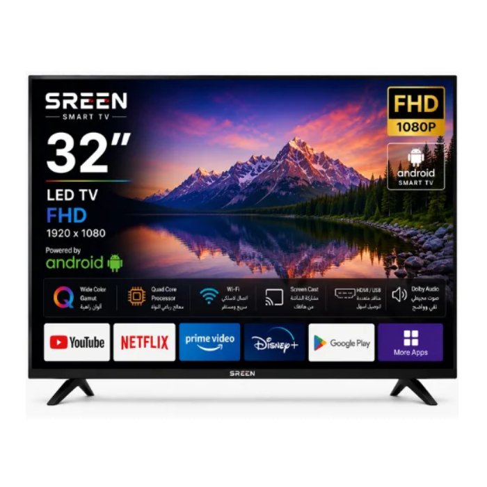 شاشة 32 بوصة سرين LED - FHD - SRET-32 شاشة 32 بوصة سرين LED - FHD - SRET-32