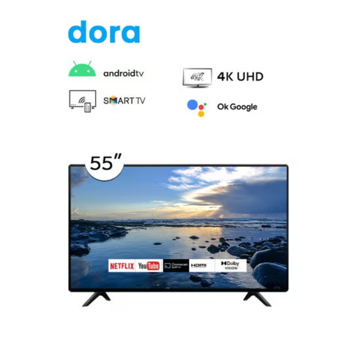 شاشة دورا 55 بوصة اندرويد سمارت _ 4K شاشة دورا 55 بوصة اندرويد سمارت _ 4K