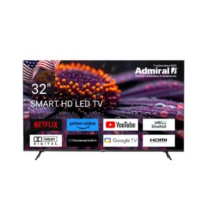 شاشة 32 بوصة سمارت ادميرال 4K LED – Android 12 – اسود
